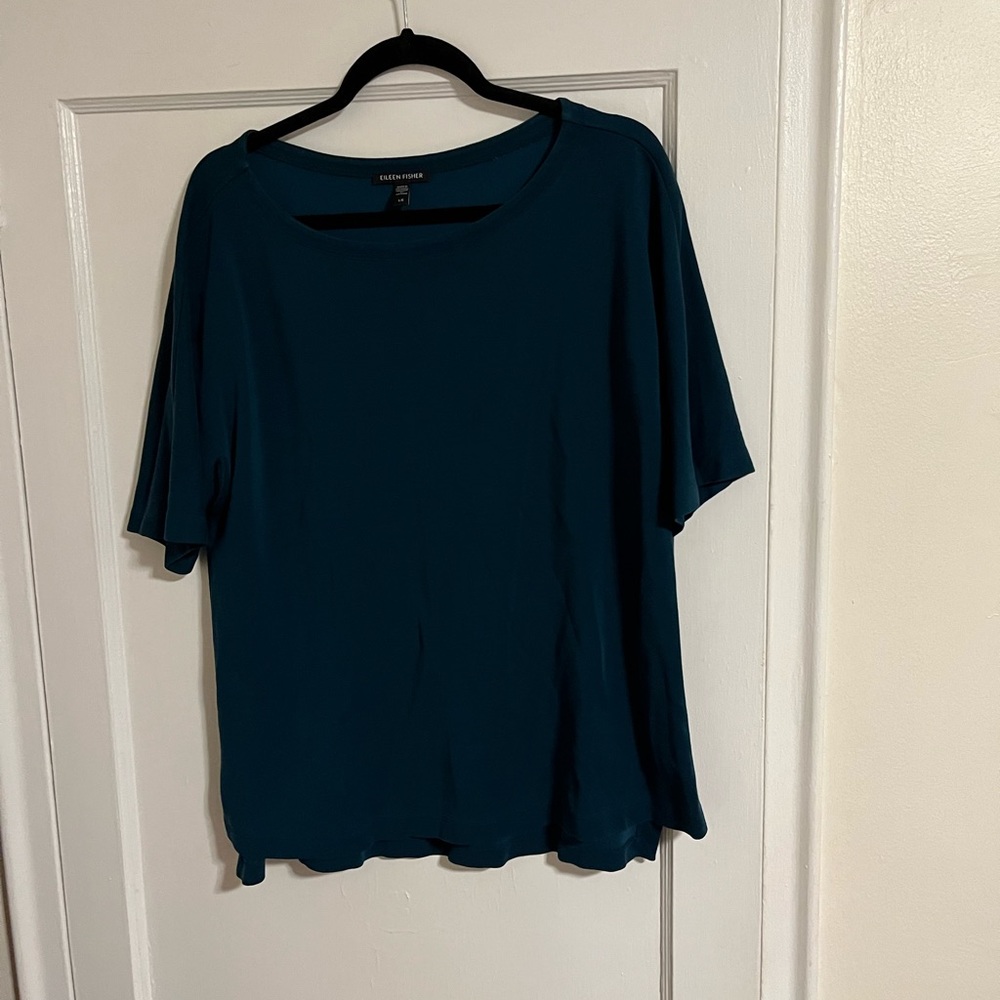 Eileen Fisher Dark Blue Blouse